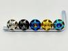 Kuroobaa Titanium Motorcycle License Plate Bolt Anti-Theft Screw with Hex