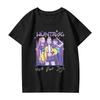 Fashionable Round Neck Short Sleeve Work Clothes Printed Tops For KID Summer Tops