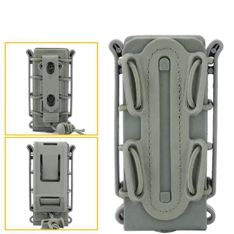 Tactical 9mm Single Magazine Pouch with Molle Clip Quick Release for  Holder Soft Shell Holster  Hunting Gear
