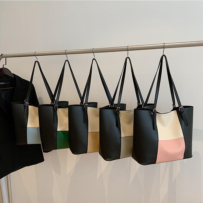 Retro simple atmospheric bag women's 2025 autumn and winter new foreign-style large-capacity shoulder portable tote bag