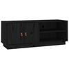 Vidaxl TV Cabinet, Black, 105X34X40 Cm, Solid Pine Wood