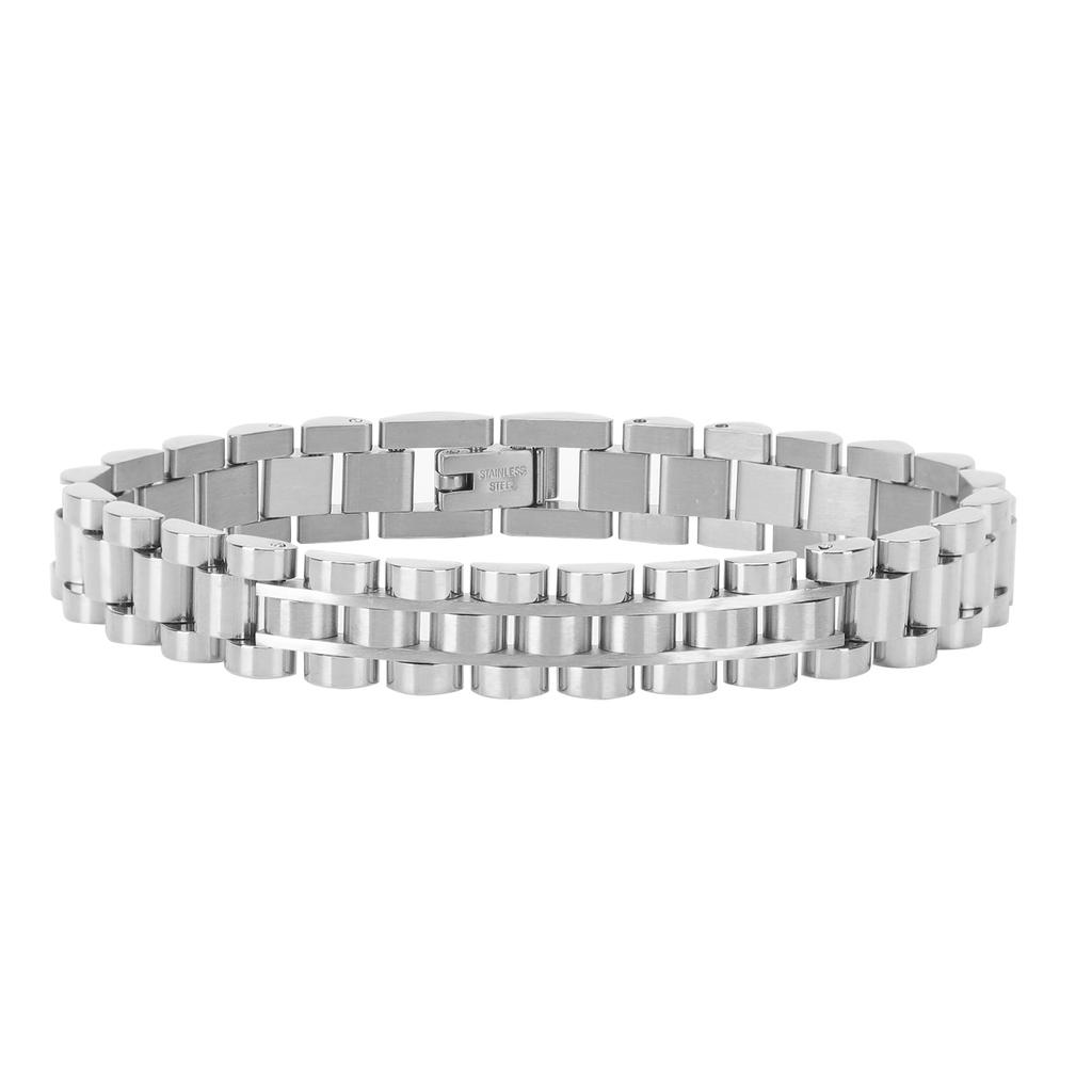 Edelstahlarmband Elegant Einfaches Armband Schmuckzubehör Geschenk Silber Weiß