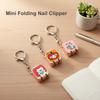 Stainless Steel Mini Folding Nail Clipper Portable Nail Clipper Key Ring Toenail Trimmer  Nail Art