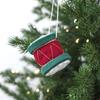 Christmas Tree Decorations Felt Ornament, Handmade Wool Santa Candy Cane House Winter Holiday Decor Snowman Hanging for Tree, Home Party Unique