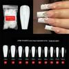 Reusable Blush Nail Art Set: 24 Detachable Wearable Nail Stickers