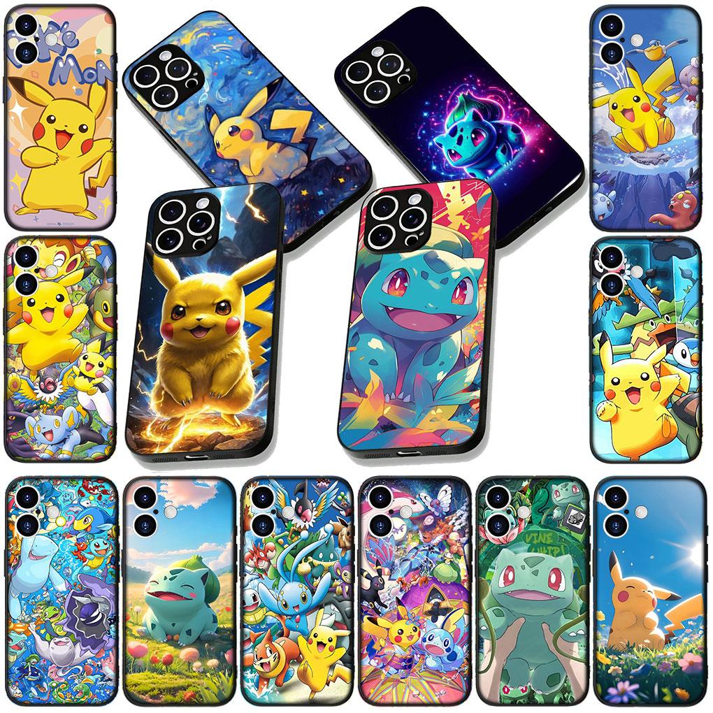 Soft Cover for Xiaomi Redmi 15 9A 9C NFC 7A 9T Note 9 8 7 8T 15c A5 Coque Phone Case Squirtle P-Pokemons GO P-Pikachus