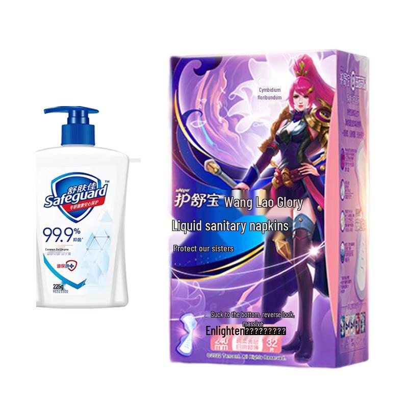 Safeguard Antibacterial Hand Wash & Honor of Kings Sanitary Napkins Bundle