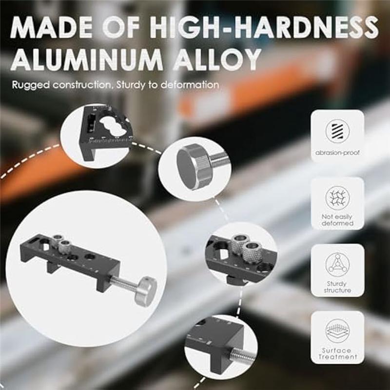 A25F-Aluminum Extrusion Profile For 2030 40 60 90 European Standard Aluminum Profile Drilling Guide Woodworking Tools