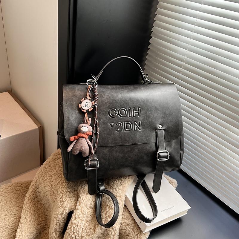 Retro large-capacity backpack bag women's new casual fashion shoulder bag premium travel backpack