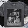 Comfort Colors School Bus Driver Raccoon Shirt, Funny Possum School Transportation Tshirt, Appreciation Gifts, Staff Tee Back To School