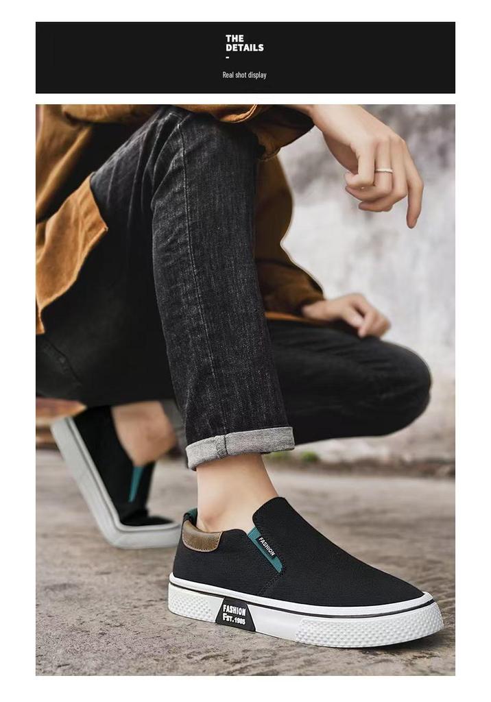 2026 Men's Summer Soft Sole Breathable Canvas Slip-On Shoes