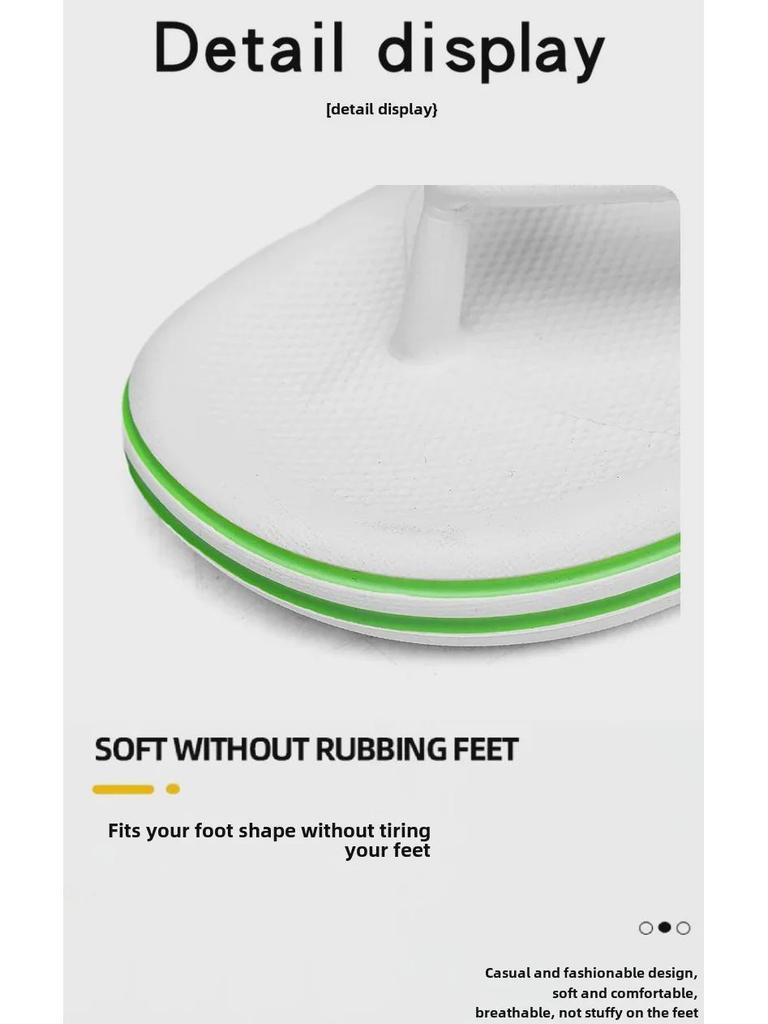 Open-Toe High-End Korean Men's Summer Flip-Flops for Daily Home Use.