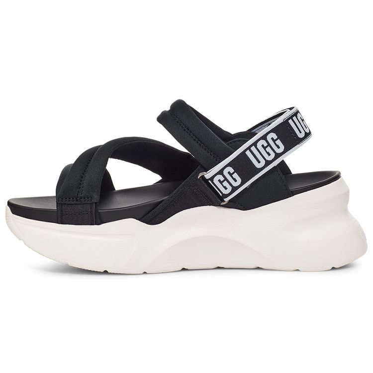 UGG Zima Ya Series Fabric Comfortable Cushioning Thick Sole Sandals Women Sandals Black 1125101-BLK