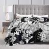 DBZ Goku Manga Blanket Coral Fleece Plush Warm Throw Blanket for Bed Bed Rug