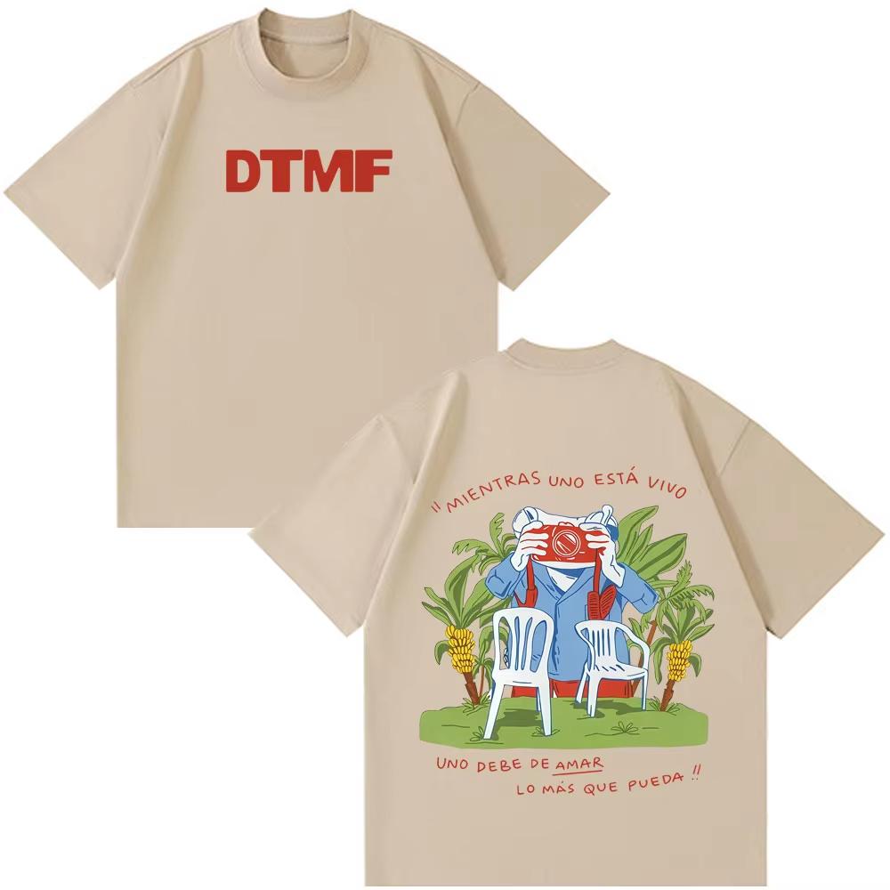 

Rapper Bad Bunny Tour 2026 Printed T Shirts Men Women Hip Hop Oversized T-shirts Summer Cotton Casual Aesthetic Trendy T-shirts S разноцветный