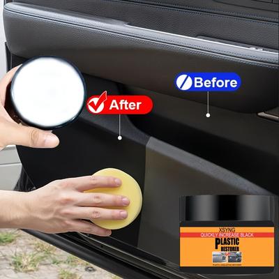 Auto Plastic Restaurateur Terug naar Zwart Glans Auto Interieur Leer & Paneel Vernieuwing Wax Coating Agent Auto Polijst en Reparatie Coating