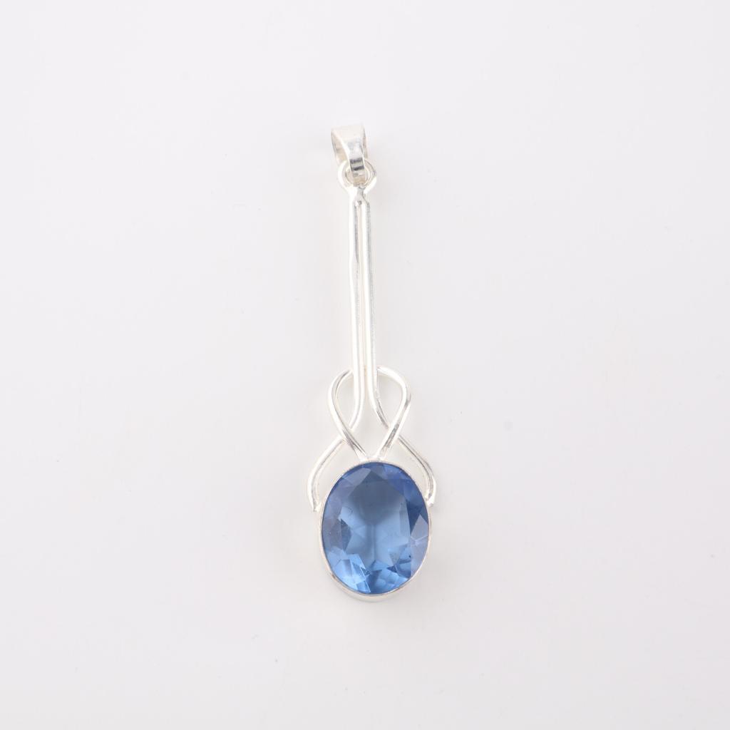 Tanzanite Gemstone 925 Sterling Silver Jewelry Handmade Partywear Pendant 1.79" PP-60-5
