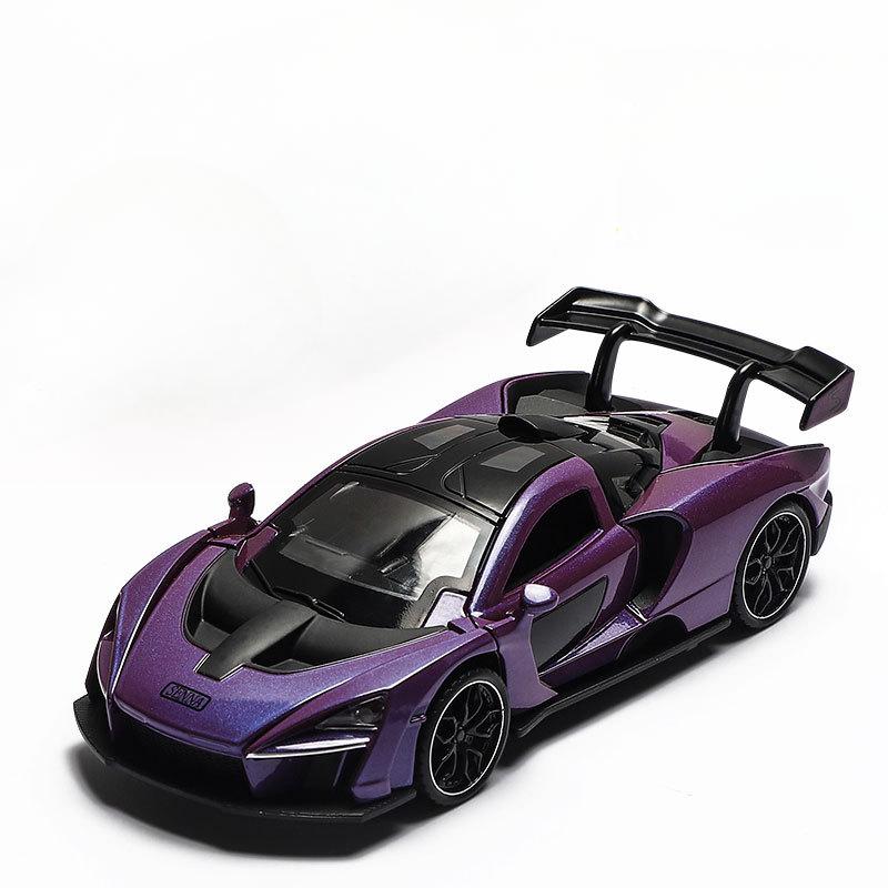 1/32 Scale McLaren Senna Alloy Car Model Diecasts Metal Toy Vehicles Model Simulation Sound and Light Collection Kids Birthday Gifts