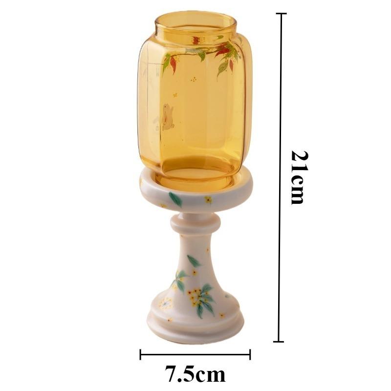 Ceramic Candle Stick Holder Elegant Aesthetic Candle Holder Luxury Household Scented Aromatic Candles Table Decoration Accessory