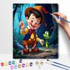 Disney Pinocchio Cricket DIY Painting Kit Classic Style Home Decor Craft Gift Idea Art Canvas Wall Decor Painting By Numbers Kit Set