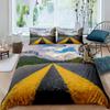 Highway Duvet Cover Set Tornado Lightning Bedding Set Disaster Queen King 2/3 Pcs Polyester Quilt Cover for Adults Boys Teens