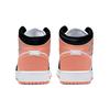 Air Jordan 1 Mid GS Hvit Lys Madderrot Barnesneakers Svart DM9077-108