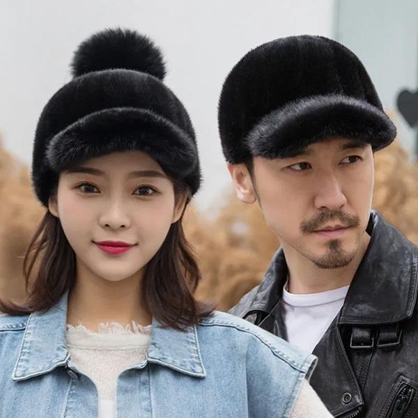 WTEMPO Retro Elegant Warm Thickened Soft Solid Color Windproof Cold-proof Peaked Caps Women's Autumn Winter Casual Versatile Plush Baseball Caps