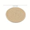 8Pcs absorbent coaster set, simple woven coaster, high-grade polyester fiber with non-woven backing, suitable for all kinds of cups