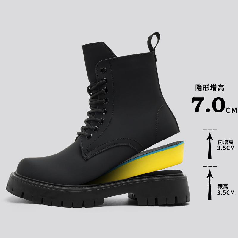 Men Women Martin Boots Autumn Winter Casual Ankle Boots Non‑Slip Wear‑Resistant Lace‑Up Shoes Outdoor Daily Footwear