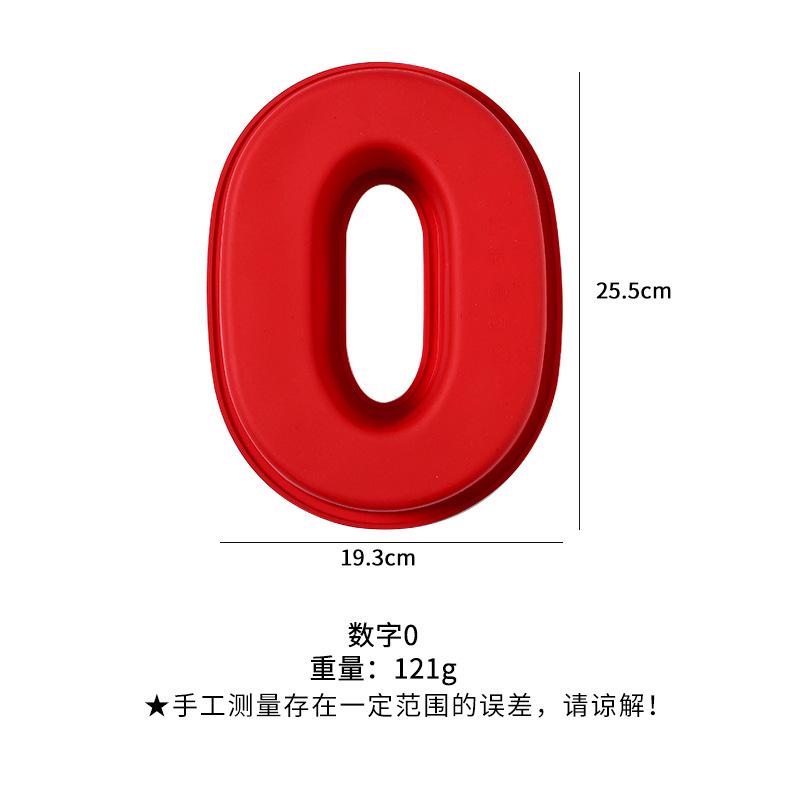 FAIS DU 10 Inch 0-9 Numbers Shape Cake Mold Digtial Shape 3D DIY Fondant Chocolate Molds Silicone Cake Pan Cake Decoration Tools