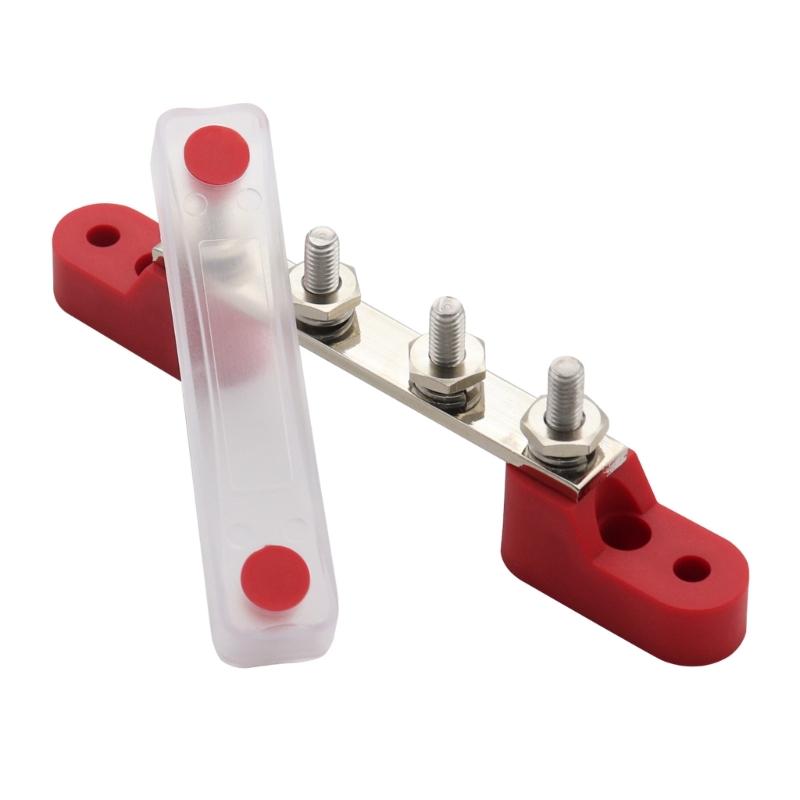 Versatile and Reliable 4 Way M6 Busbar Long lasting & Rust resistant Busbar 100A for Automotive & Marine Applications