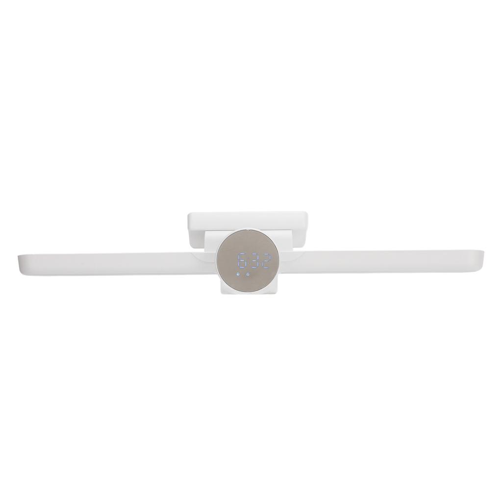 LED Unterschrankleuchte mit Digitaluhr Magnetische Schrankleuchte Dimmbar 3 Farbtemperaturen 1200mAh Wiederaufladbar für