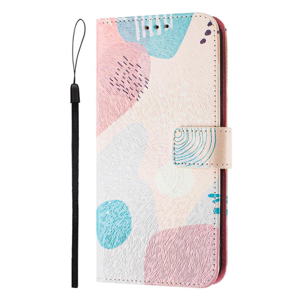 Applicable to Motorola G37 Power mobile phone leather case painted three card flip G67/G77/G87
