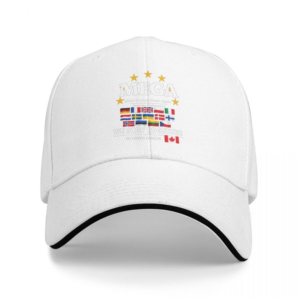Baseballkappen MEGA Make Europe Great Again Retro Grafik FeUnisex Unisex Lässige Sommerhüte