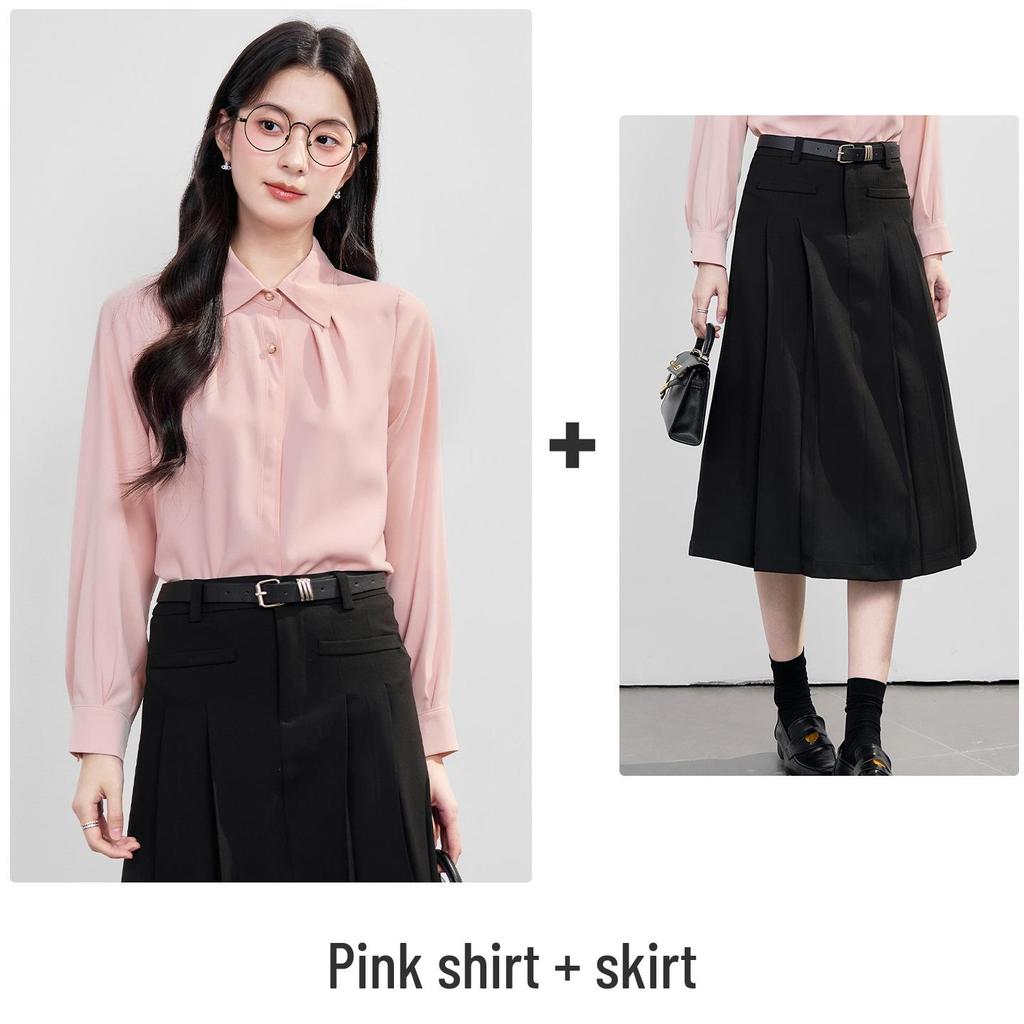 Women's French High-End White Shirt - 2026 Spring/Autumn Professional Formal Wear