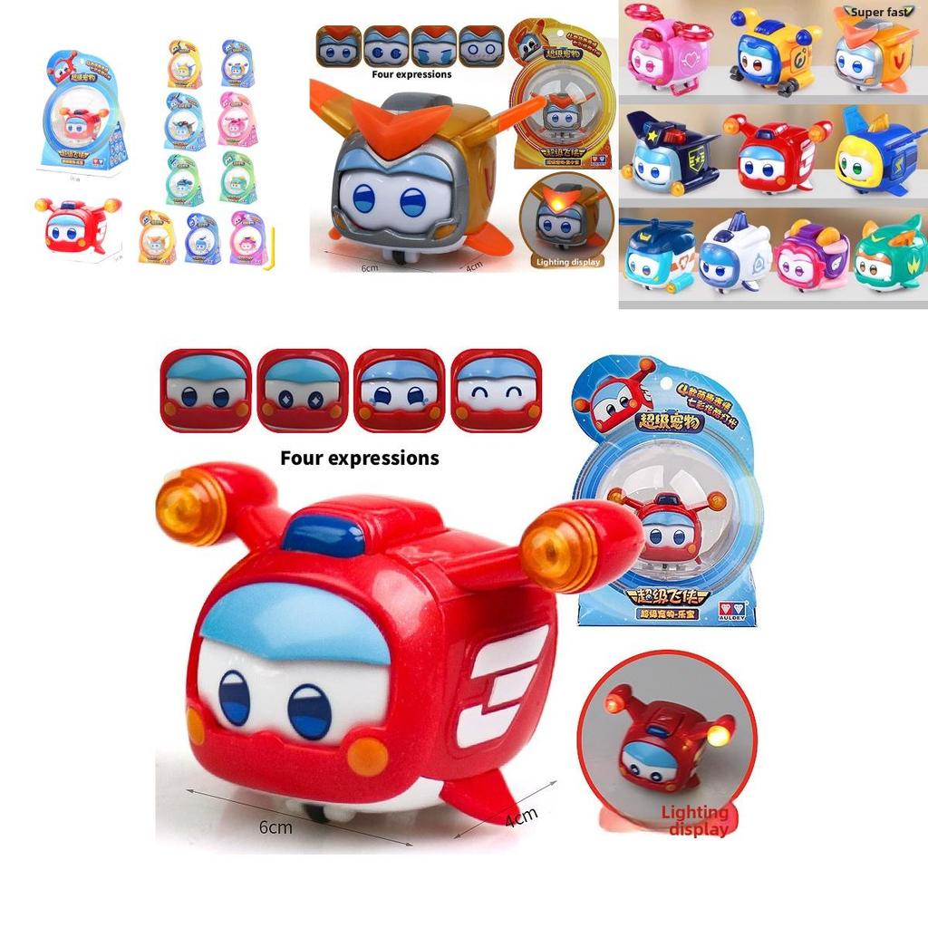 Lets Go Super Wings Pet Robots With Flashing Lights And Diy Control For Kids