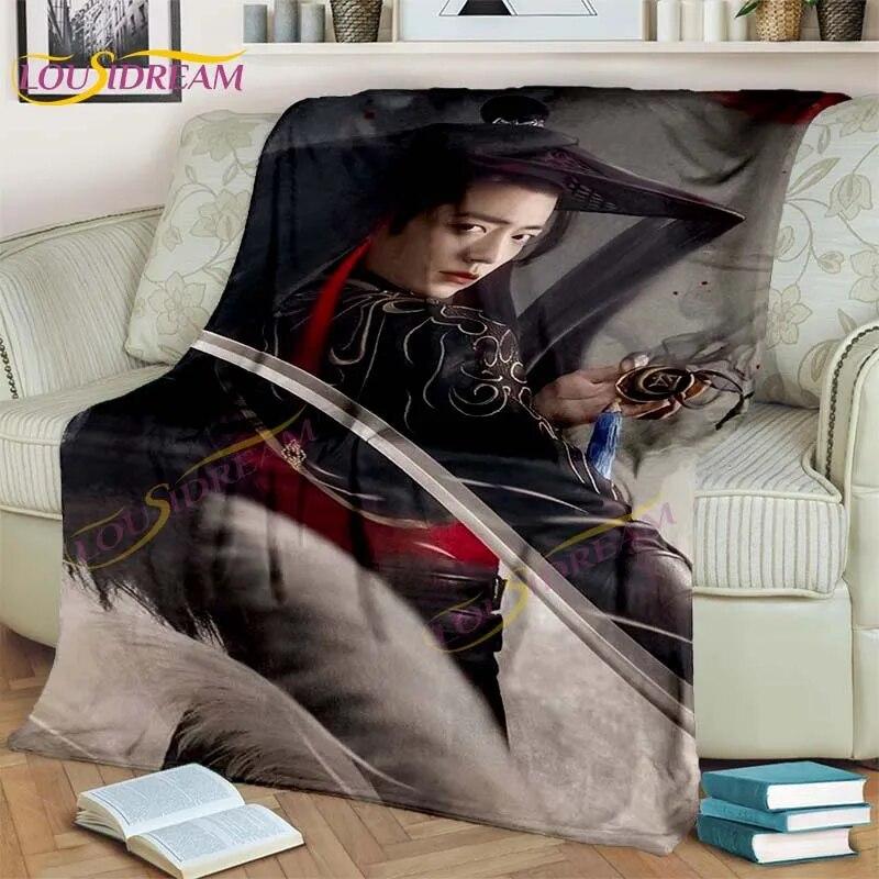 Official Grandmaster of Demonic Blanket Cartoon Blankets Wei Wu Xian Blankets Bed Sofa Soft Blanket Novel Lover Fan Gifts