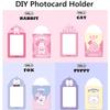 10 KS Kpop držáky na PC DIY držák na fotokarty Obal na fotokartu idola Dívka honící hvězdy Idol Narozeninový dárek