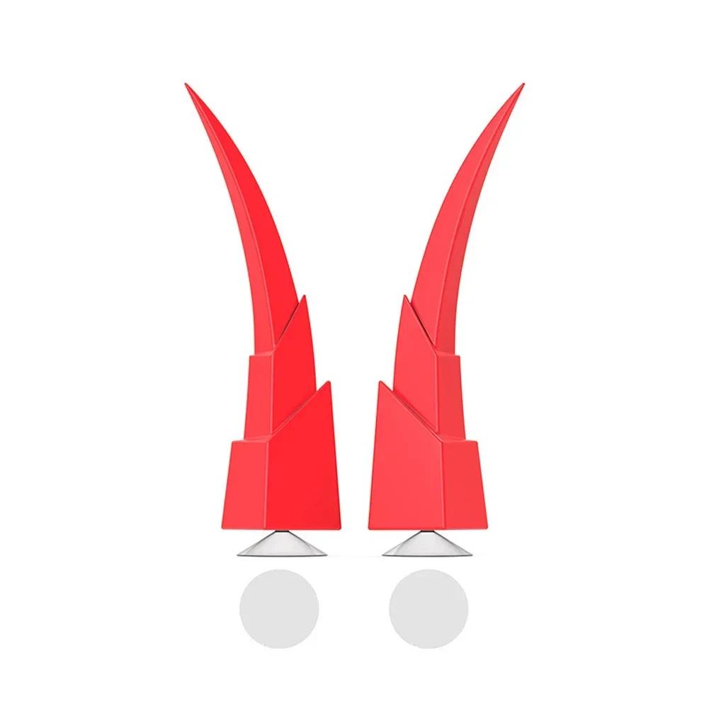 2Pcs Motorcycle Helmet Decoration Hip-pop Cool Devil Horns Suction Cup Motorcycle Electromobile Motor Styling Helmet Accessories