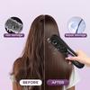 Cordless Hair Straightener Brush with 3 Temperature Settings Portable Mini Hair Comb LED Display USB Rechargeable Fast Heating Electric Hot Brush