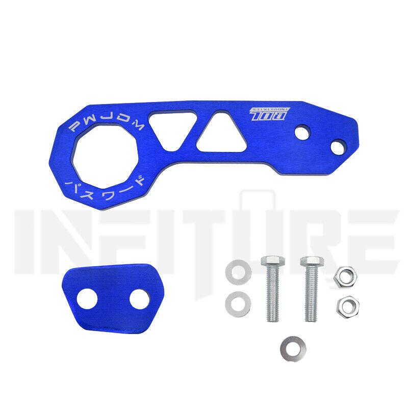 Universal JDM Racing Rear Tow Hook Set Ring Accessories Aluminum Alloy Car Modified Rear Bumper Auto Trailer Towing Kit