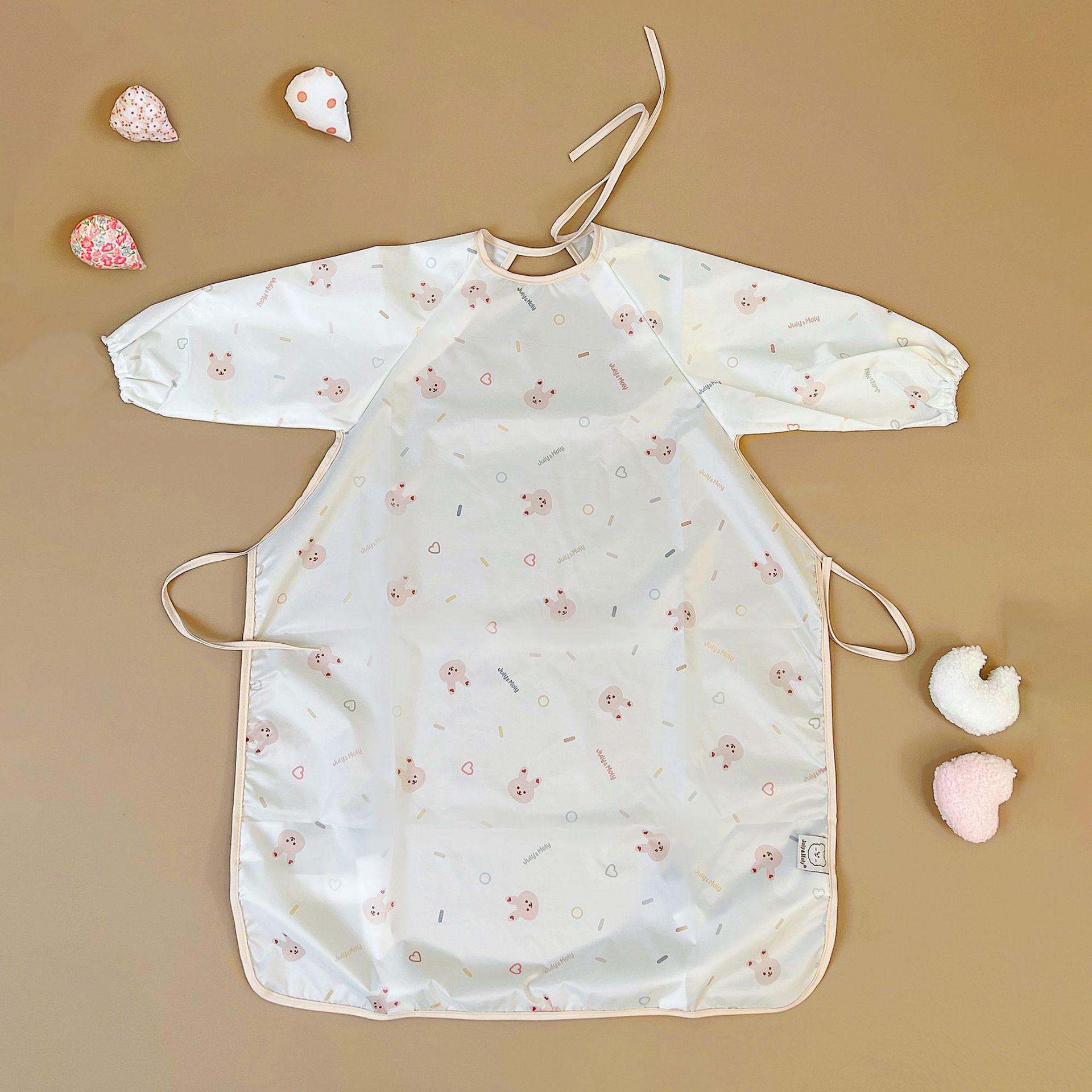 

Комбинезон для малышей JulyMoly: Двусторонний цельный комбинезон, водонепроницаемый, устойчивый к пятнам, со вшитым нагрудником. One Size