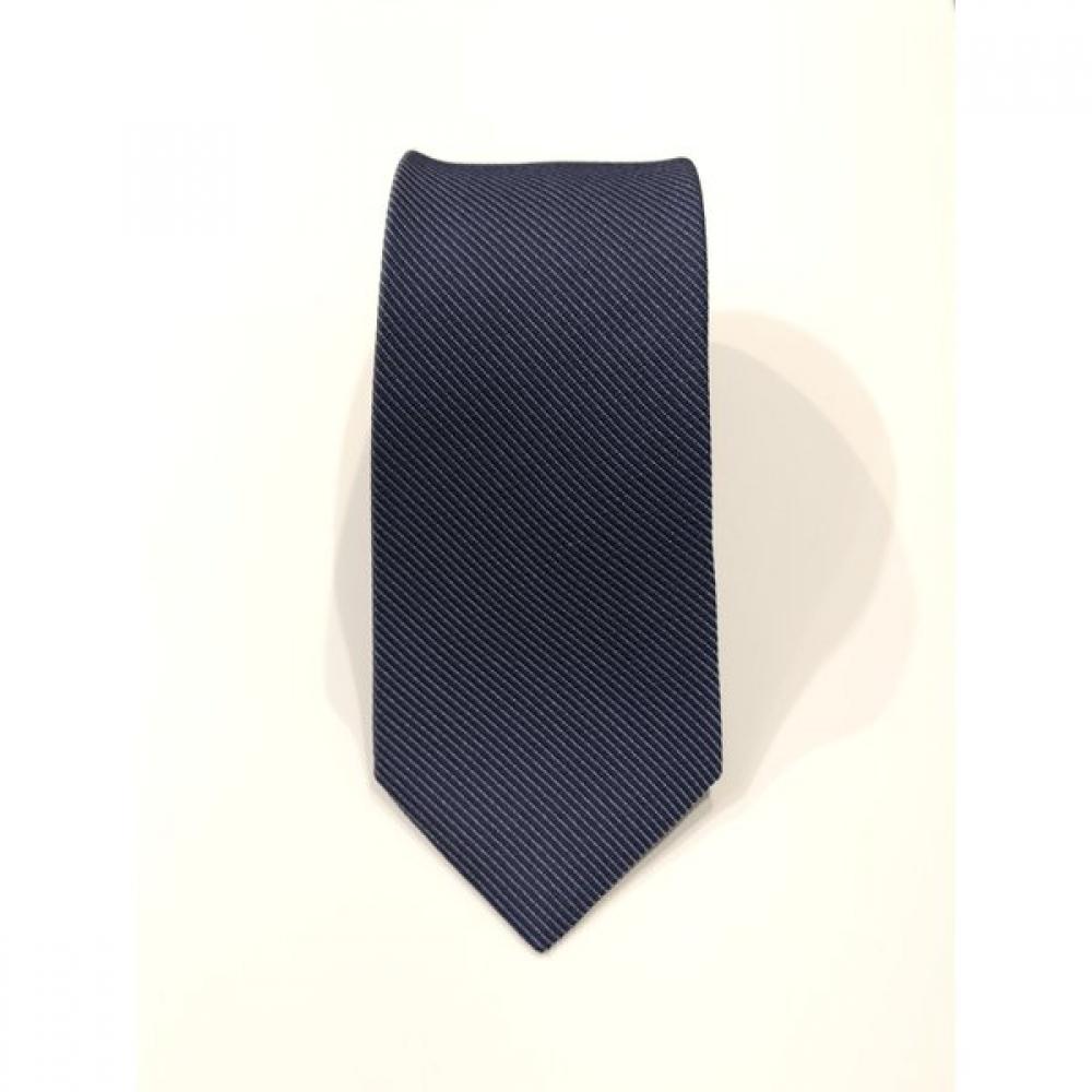 Daks Silk Blend Solid Navy Slim Tie Dmg1acf1271n1