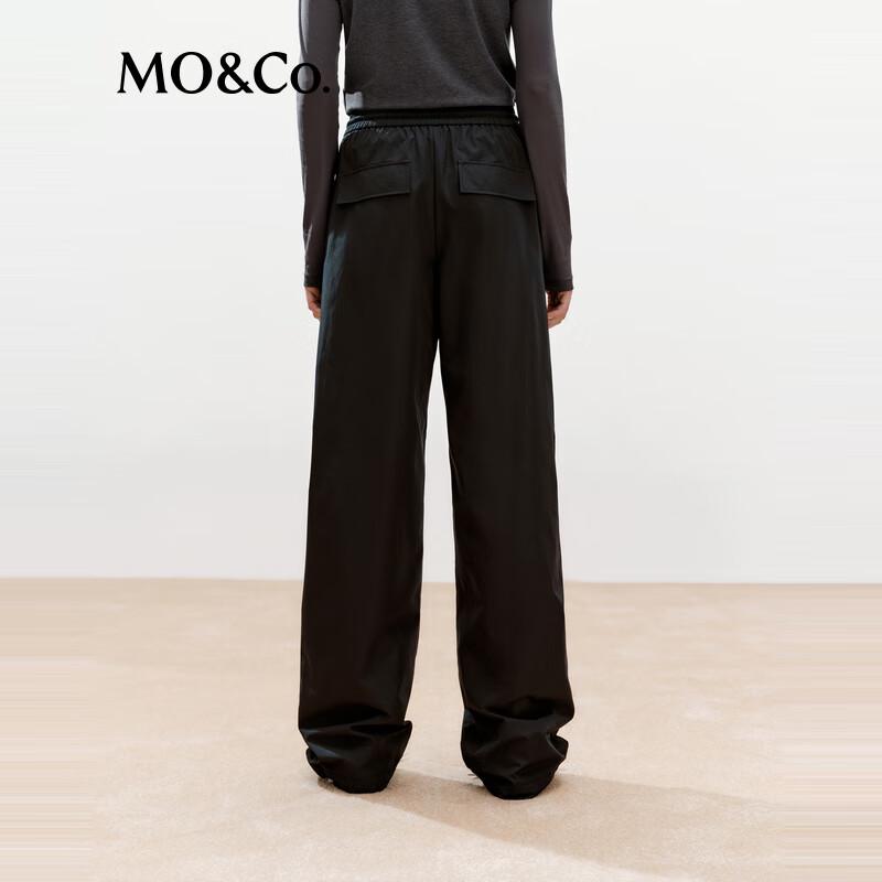 MO&Co. High-Waist Straight Leg Trousers