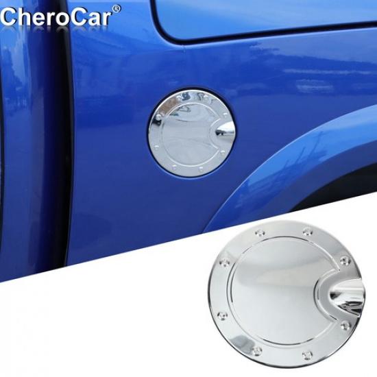 Filler Fuel Door Tank Gas Cap Cover Trim for Dodge RAM 1500 2010-2017 Chrome ABS