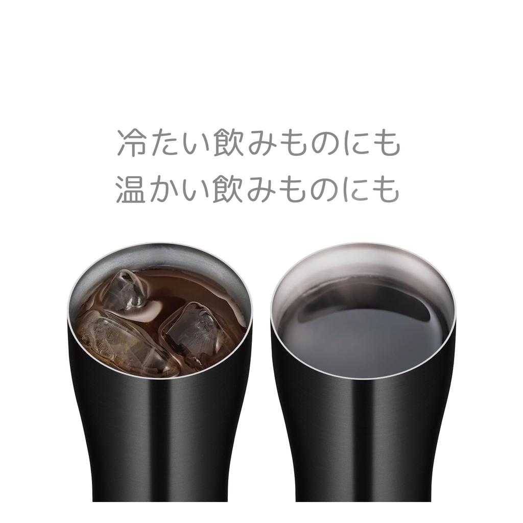 Thermos Vacuum Insulated Dishwasher Thermos Flask Keeps Drinks Hot or BK Tumbler, 600ml, Black, Safe, Design, Cold, JDY-600C