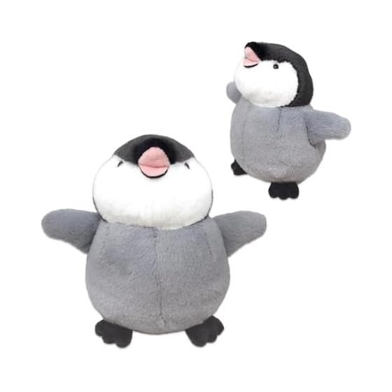 Ocopun Pinguin Plüschtier (Pinguinküken) Bedrohliche Haltung Molliger Körper Wütender Ausdruck Höhe 13cm