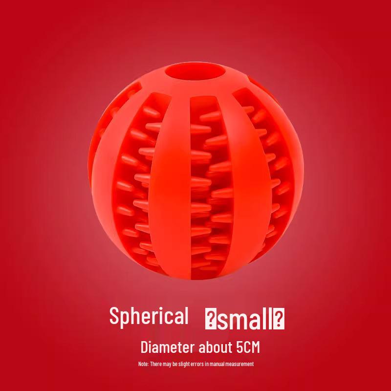 

Резиновый молярный мяч для снятия скуки у питомца - Устойчивая к укусам игрушка для собак для чистки зубов и расхода энергии (Маленький/Средний/Большой, со звуком) Diameter 5cm