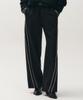 NOIRER Piping Curved Track Pants (Black)