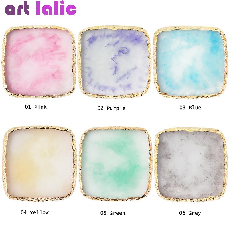 Resin Nail Art Polish Paint Kresba Barva Nádobí Manikúra Pedikúra Deska Displej Paletka DIY Make Up